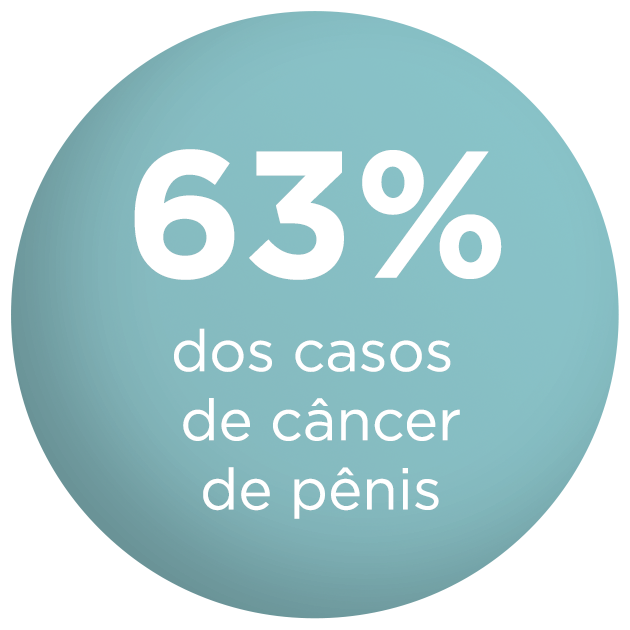 63% dos casos de câncer de pênis